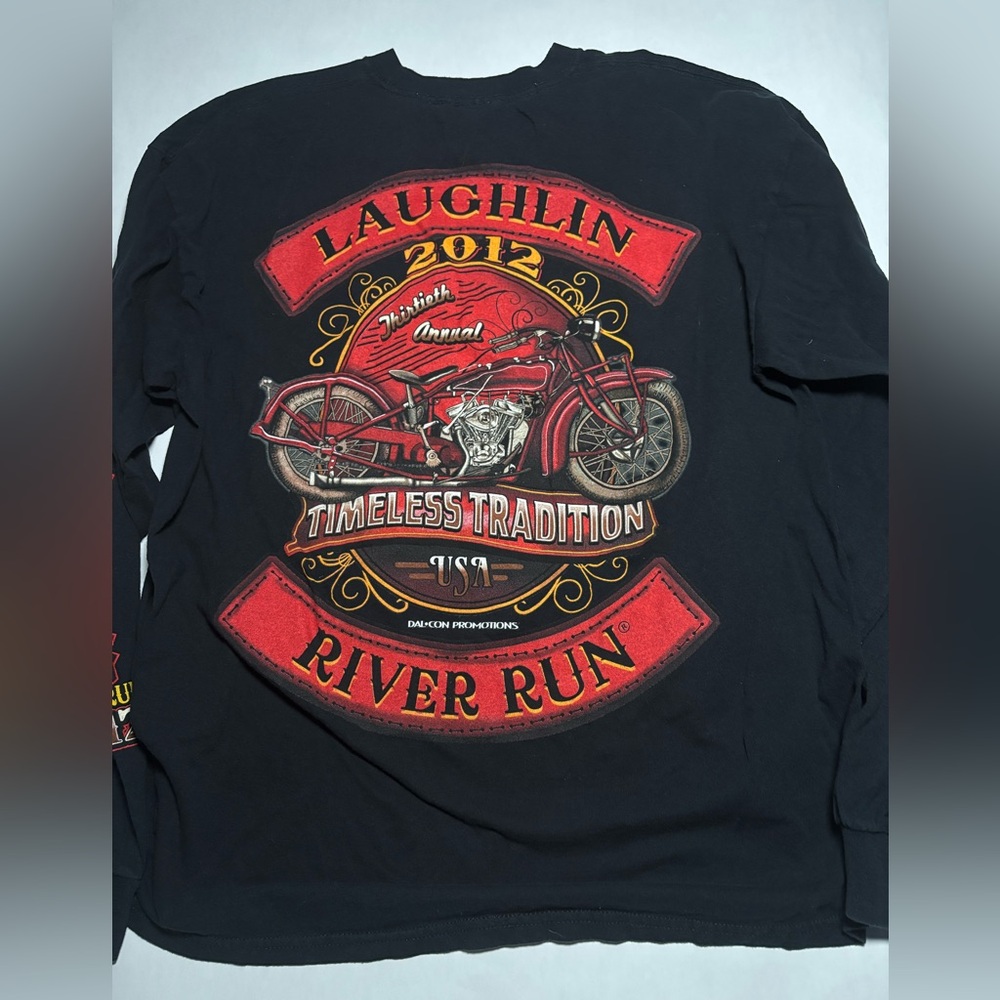 Laughlin 2012 Black Long Sleeve Graphic Tee